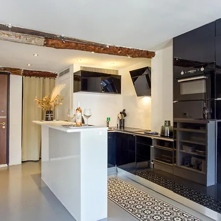 Ross 5- F2, Lumineux, Balcon, Loft, Clim, Vieux-nice * ニース