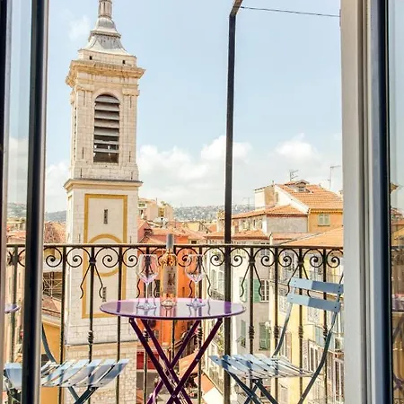 Ross 5- F2, Lumineux, Balcon, Loft, Clim, Vieux-nice Daire