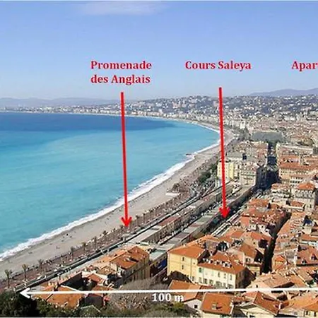 Daire Ross 5- F2, Lumineux, Balcon, Loft, Clim, Vieux-nice Nice